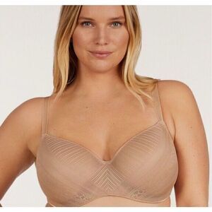 2 NEW NWT THIRD LOVE EVERYDAY lace T-SHIRT BRA LOT nude color SIZE 44E